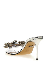 MACH & MACH Silver Pvc Stiletto Heel Sandals - EU37/US7