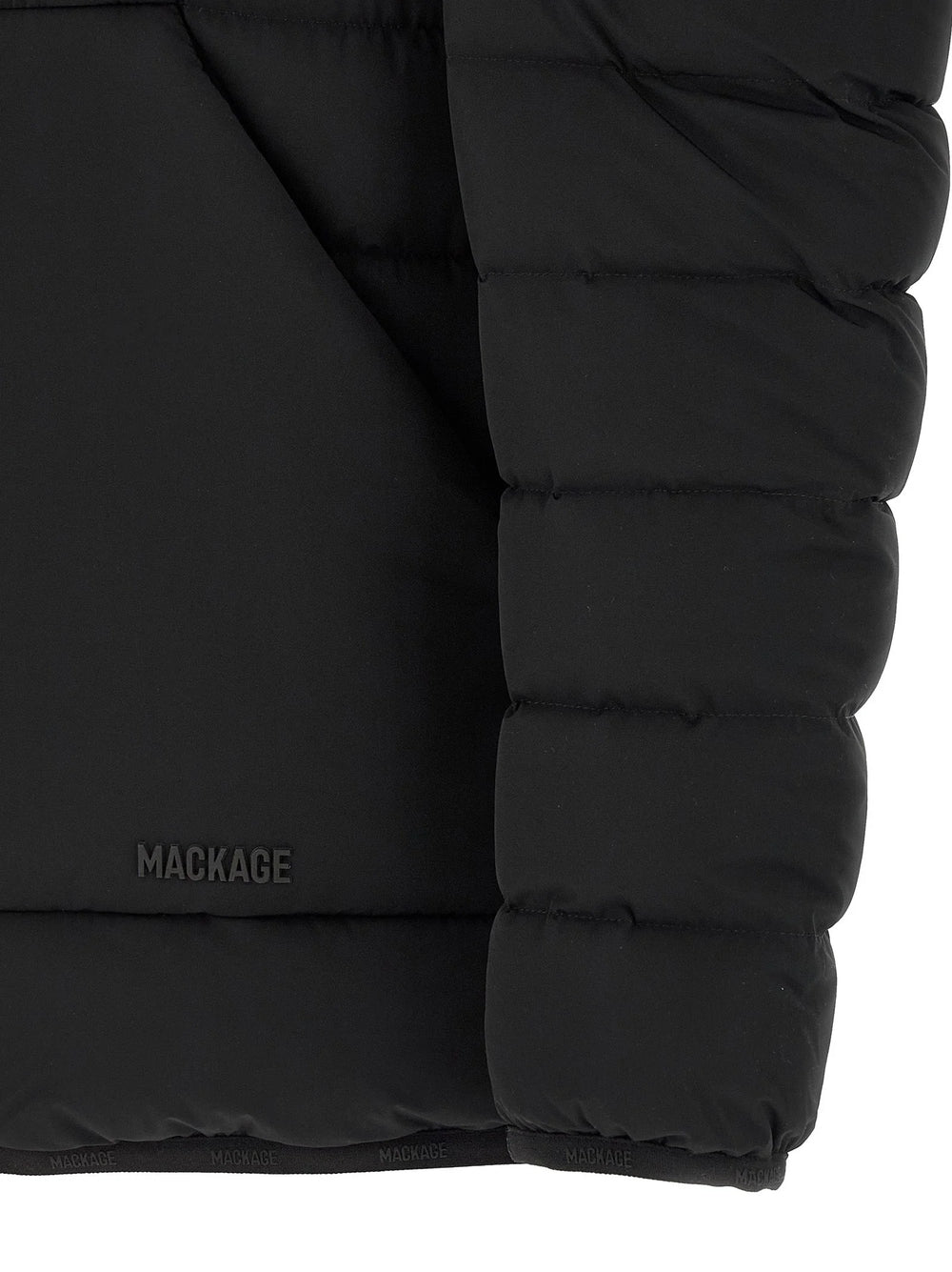 Mackage Black Nylon Full-Length Jacket