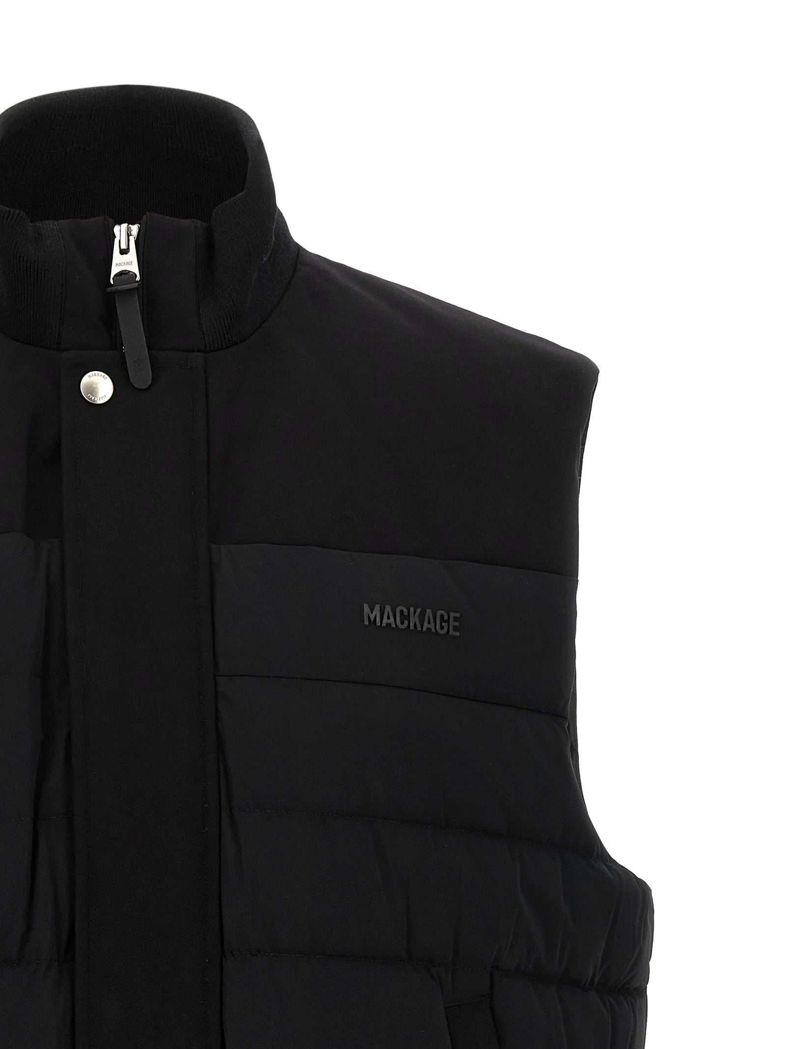 Mackage Black Nylon Sleeveless Jacket