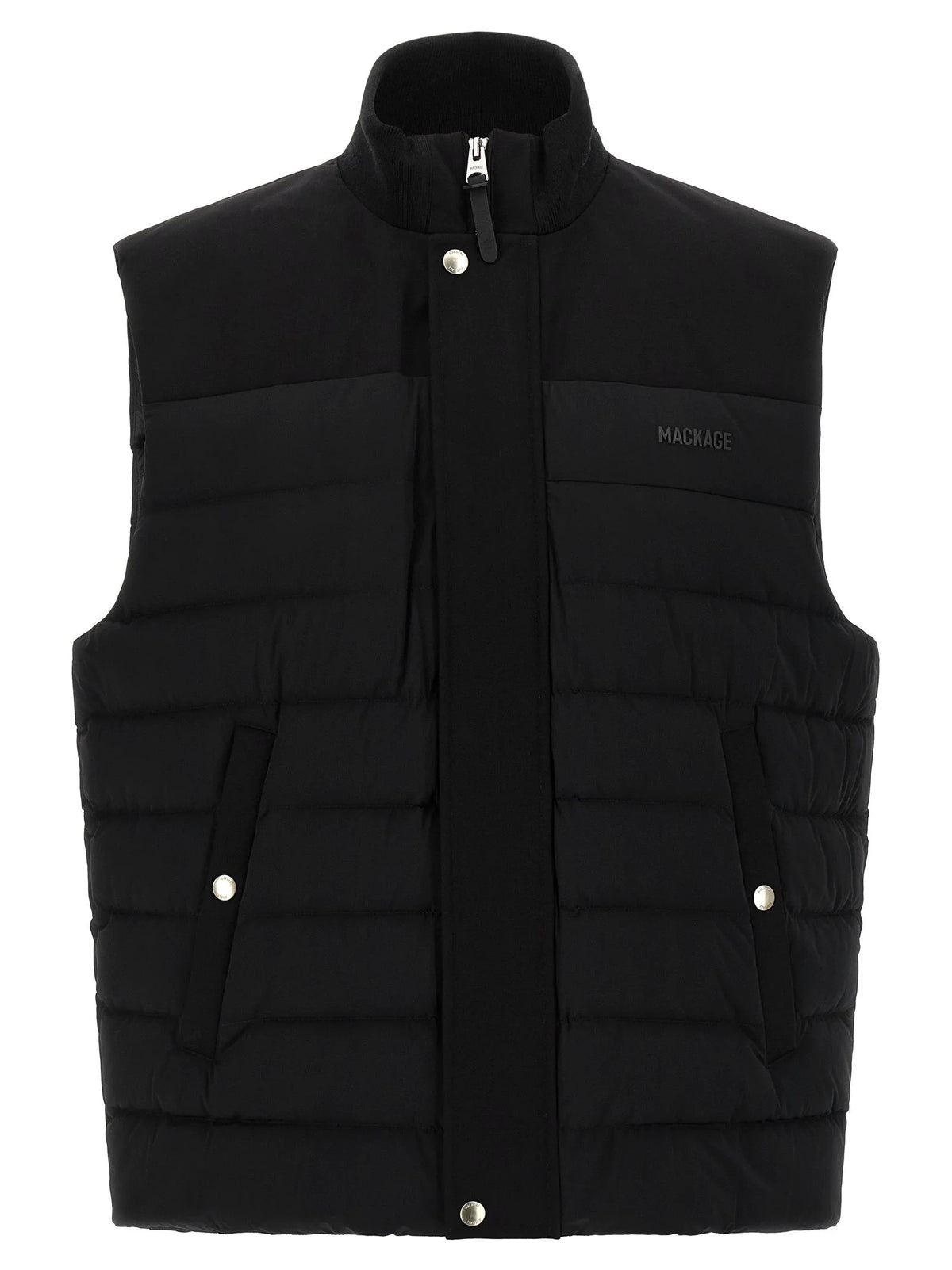 Mackage Black Nylon Sleeveless Jacket