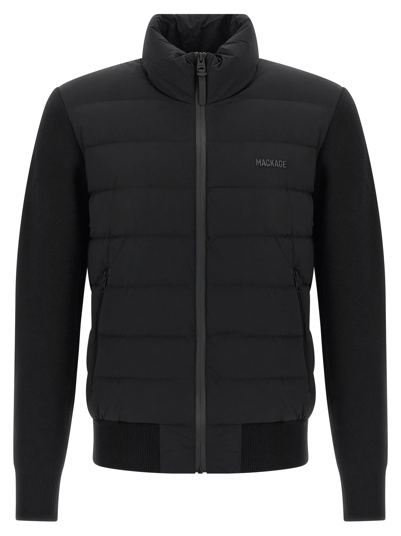 Mackage Blue Nylon Cardigan - XL