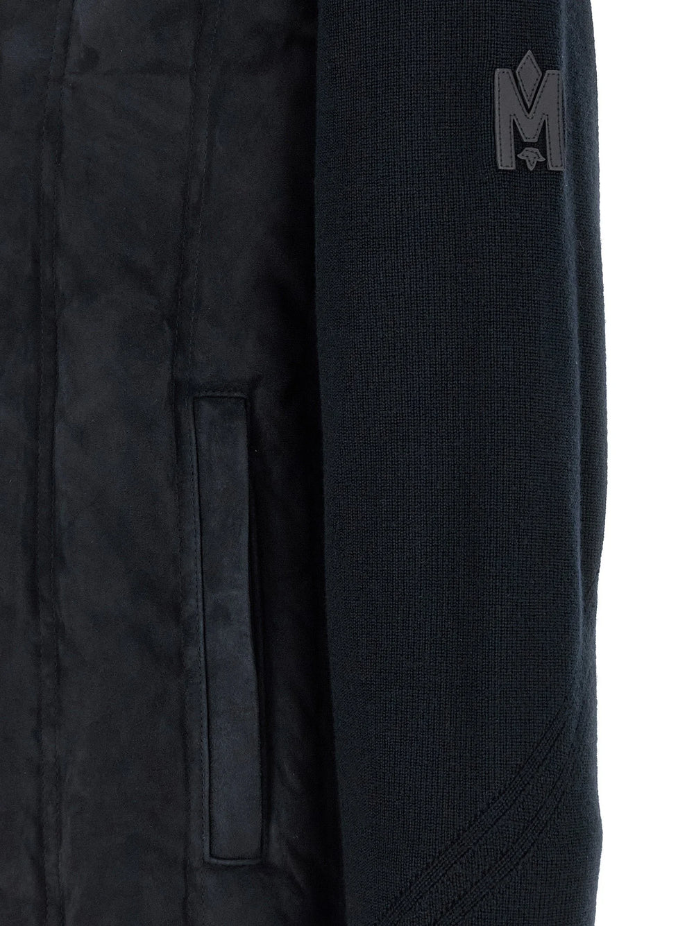 Mackage Blue Virgin Wool Full-Length Jacket