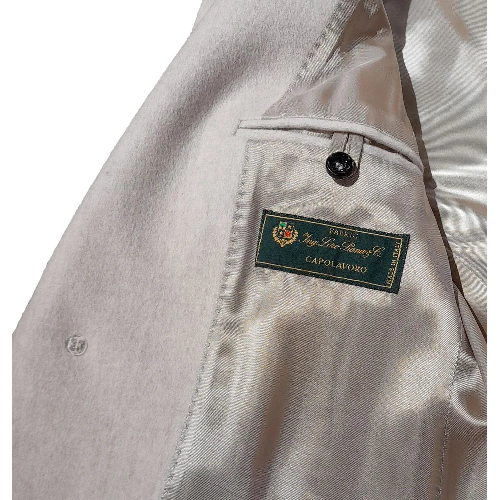 Made in Italy Beige Wool Coat