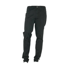 Made in Italy Black Cotton Men’s Trouser - Trousers