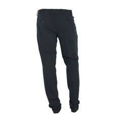 Made in Italy Black Polyester Men Pants - Trousers