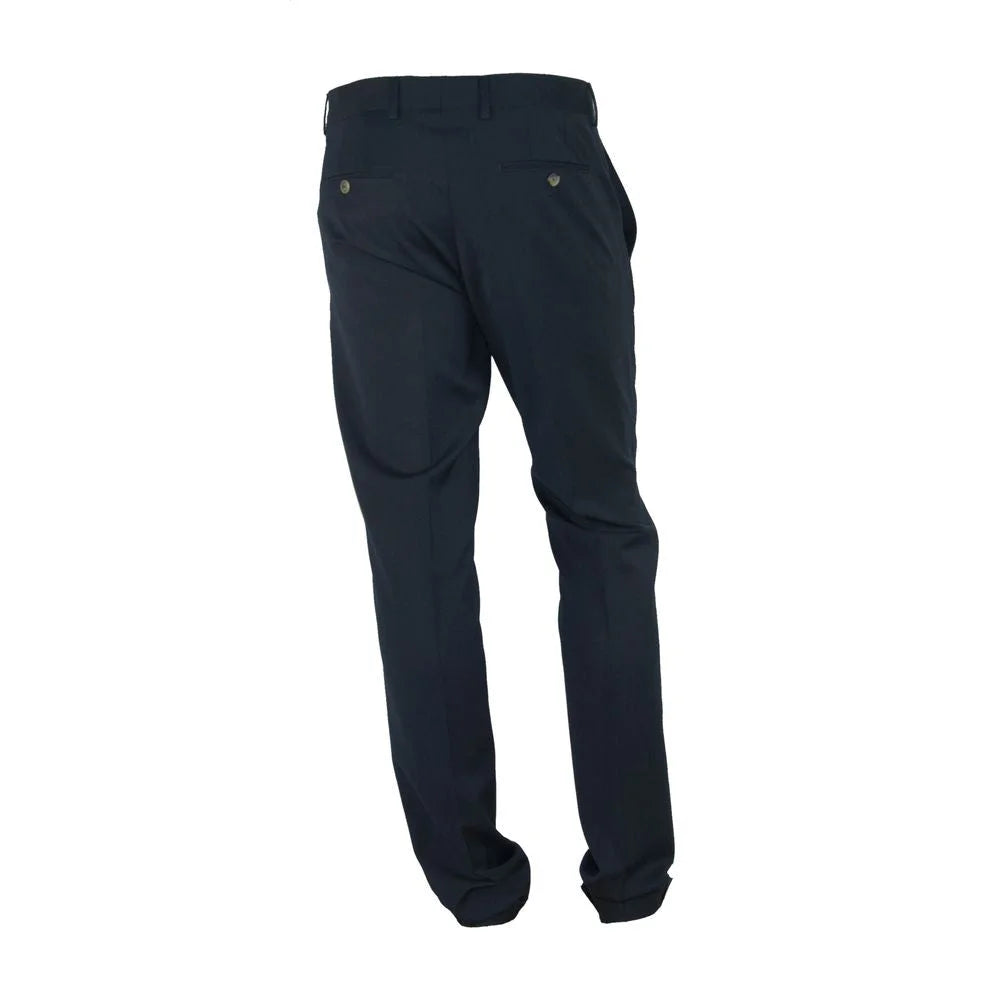 Made in Italy Black Polyester Men’s Trouser - Trousers