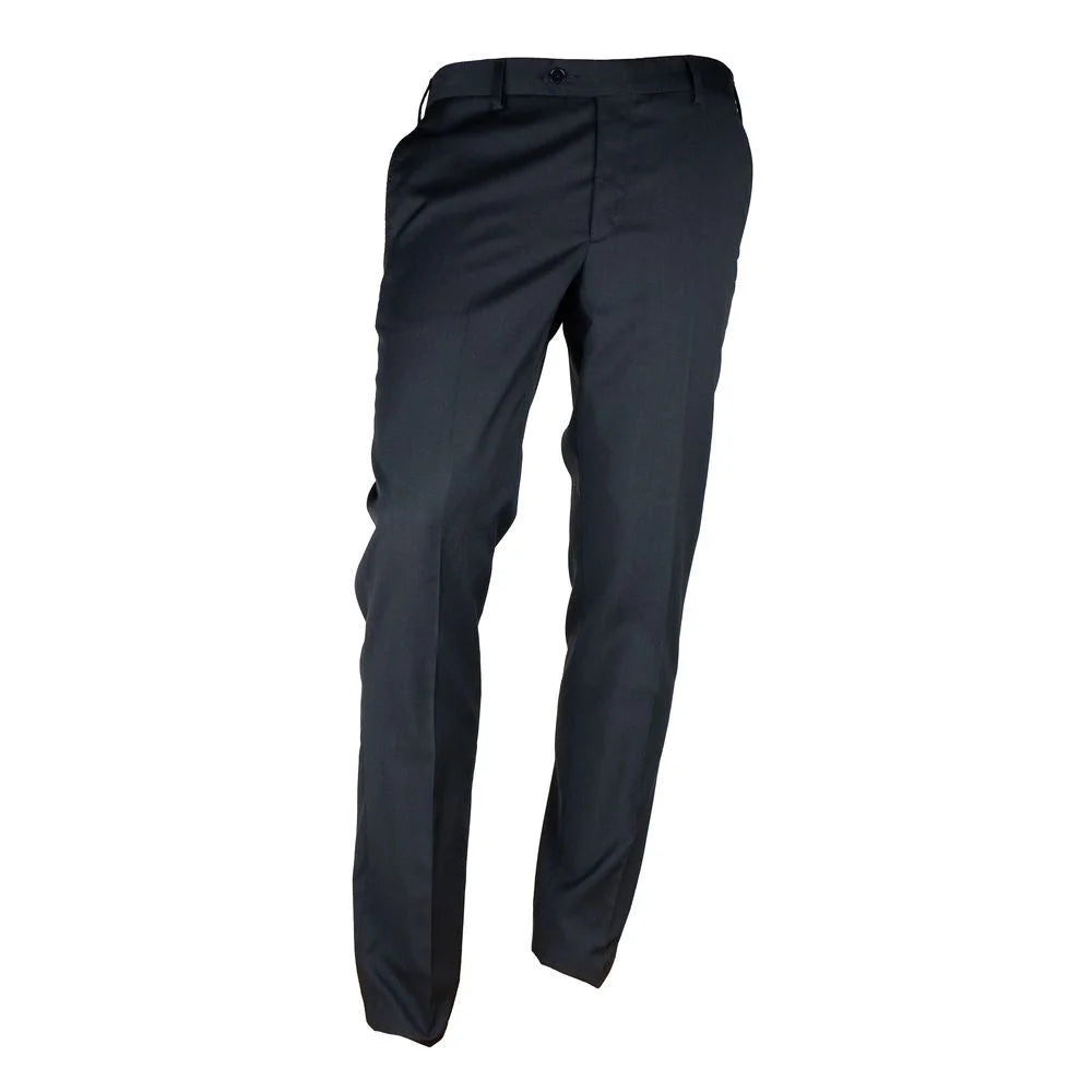 Made in Italy Black Wool Men Suit - Suits