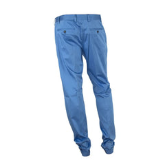 Made in Italy Blue Cotton Men’s Pant - IT46 | S - Chinos