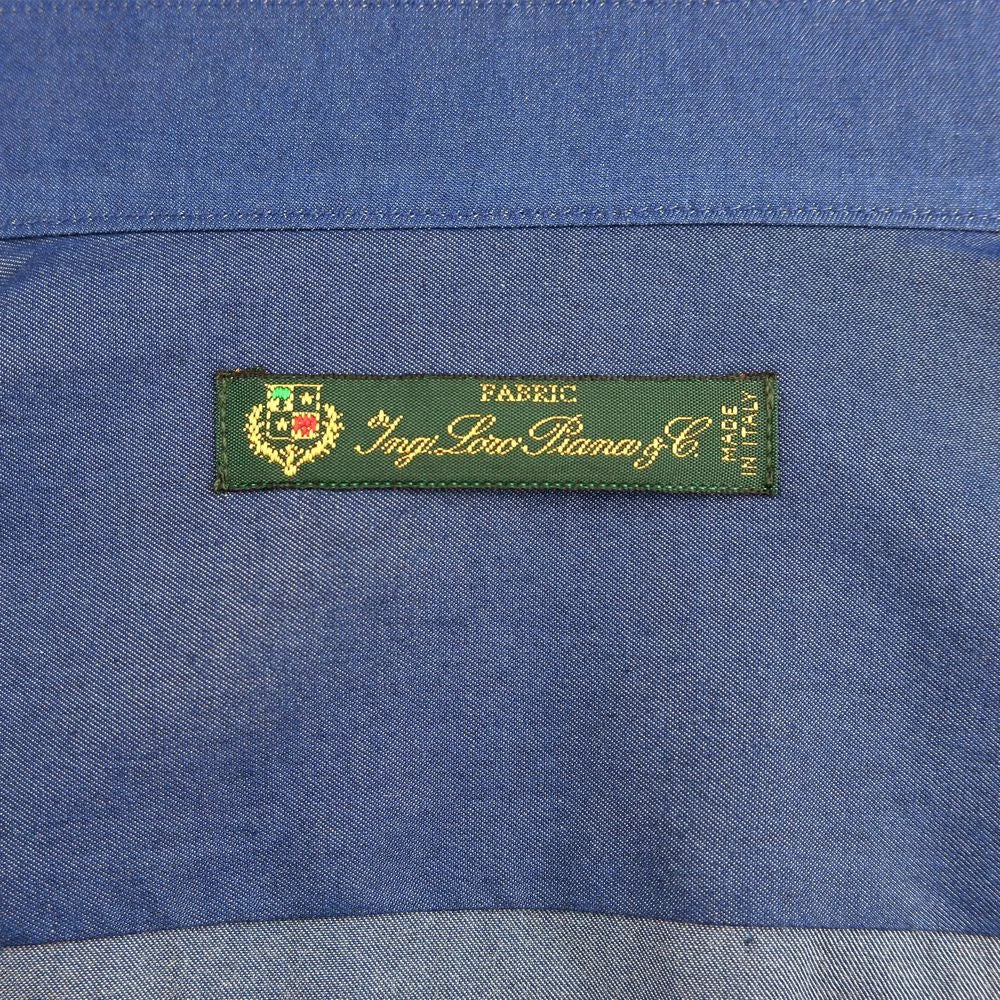 Made in Italy Blue Cotton Men’s Shirt