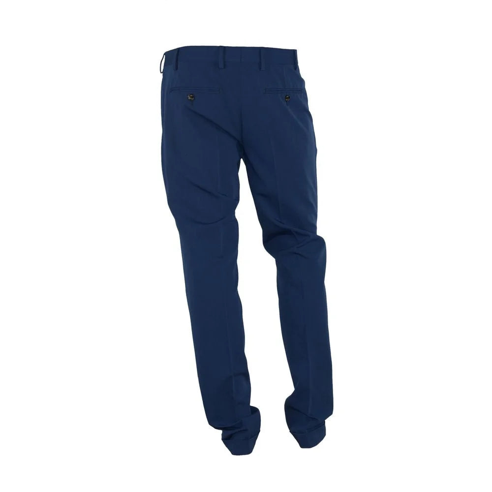 Made in Italy Blue Polyester Men’s Trouser - Trousers