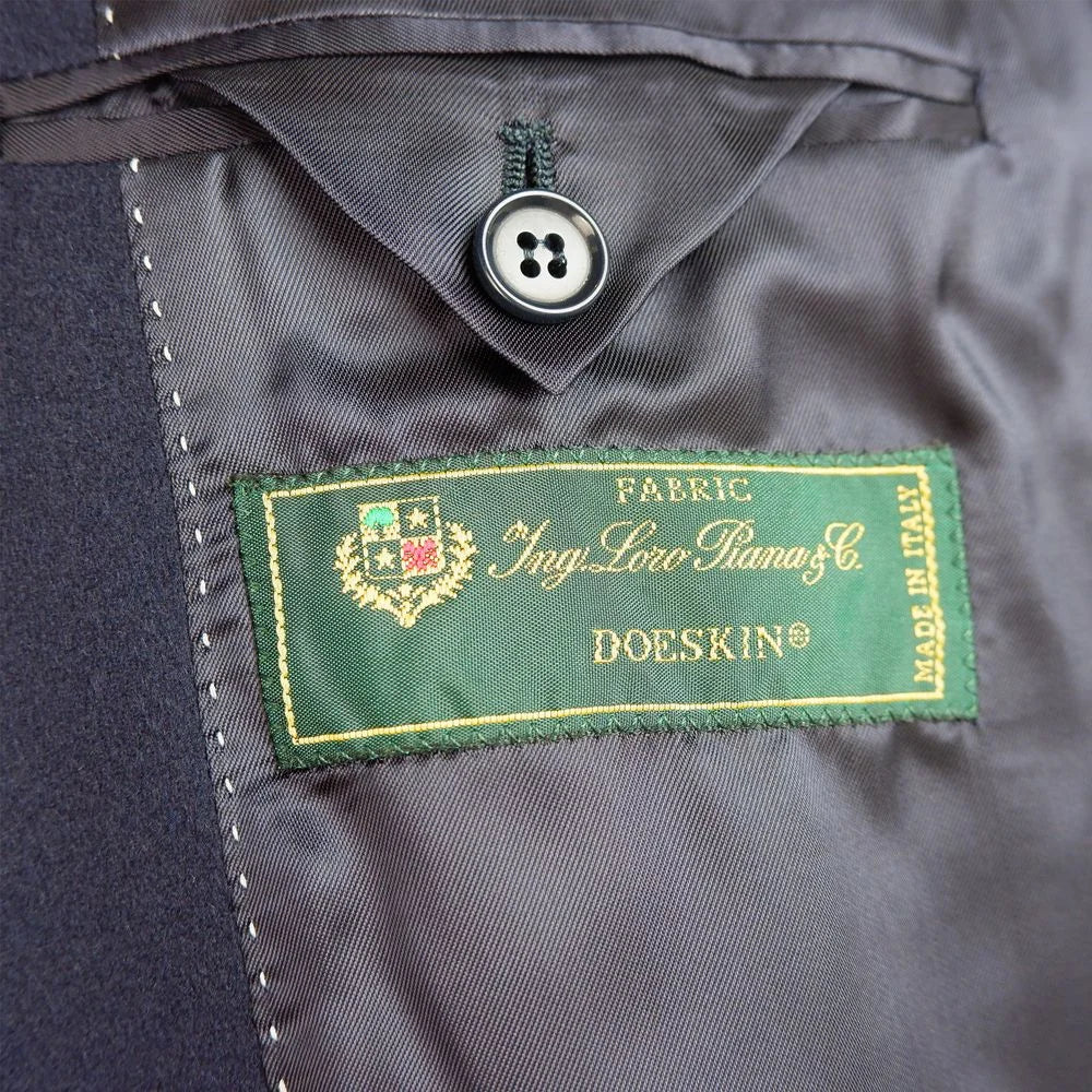 Made in Italy Blue Wool Men’s Blazer