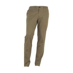 Made in Italy Brown Cotton Men Pant - Chinos
