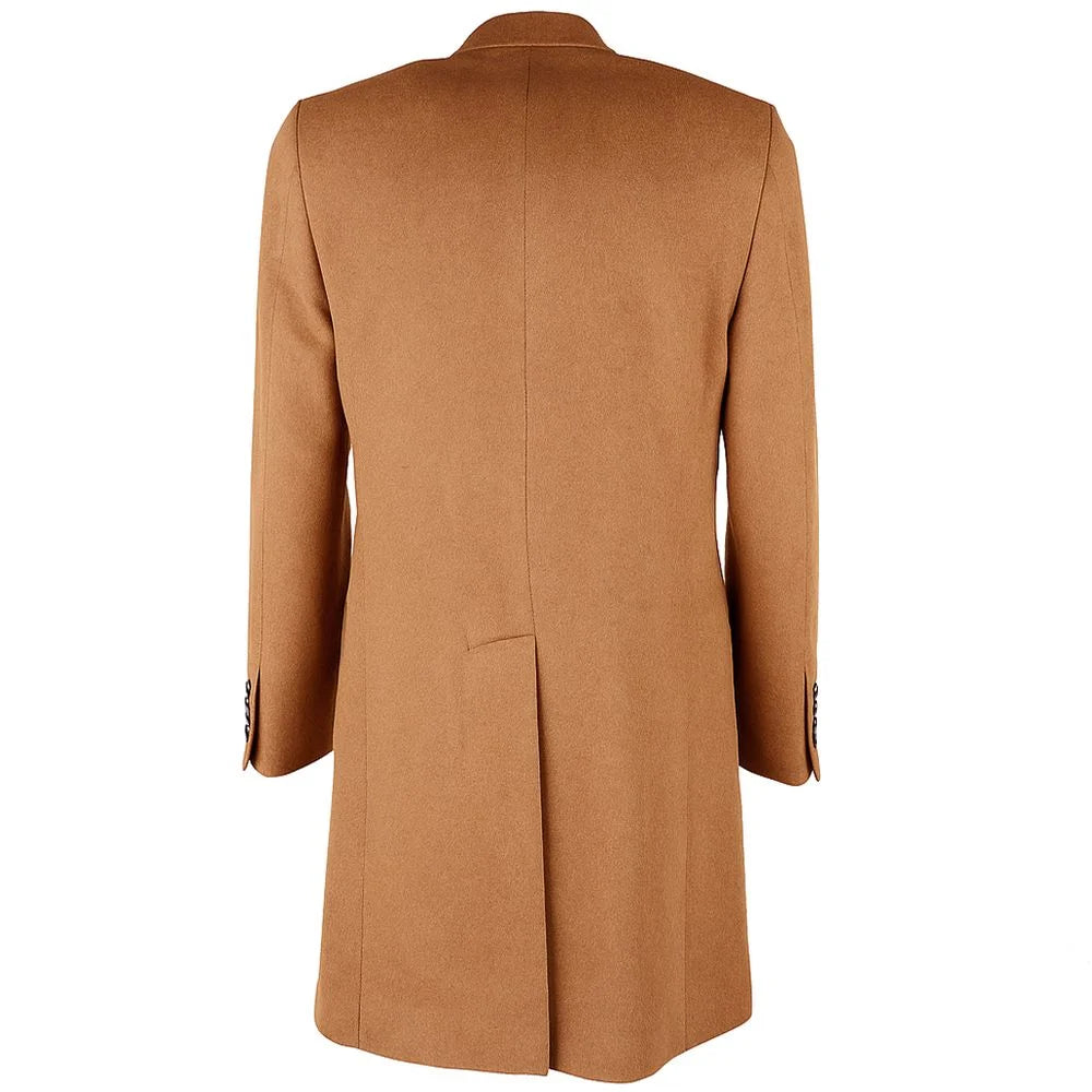 Made in Italy Brown Wool Coat