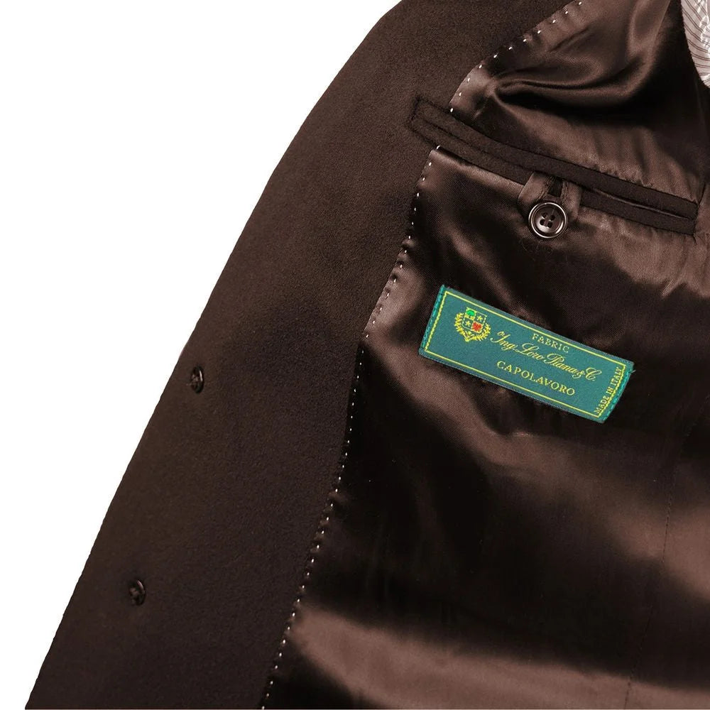 Made in Italy Brown Wool Coat