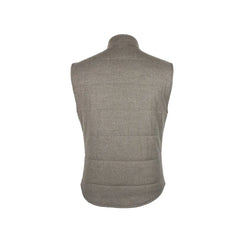 Made in Italy Brown Wool Sleveless Jacket - Vests