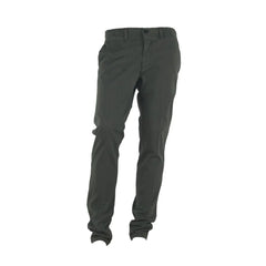 Made in Italy Gray Cotton Men Pant - Trousers