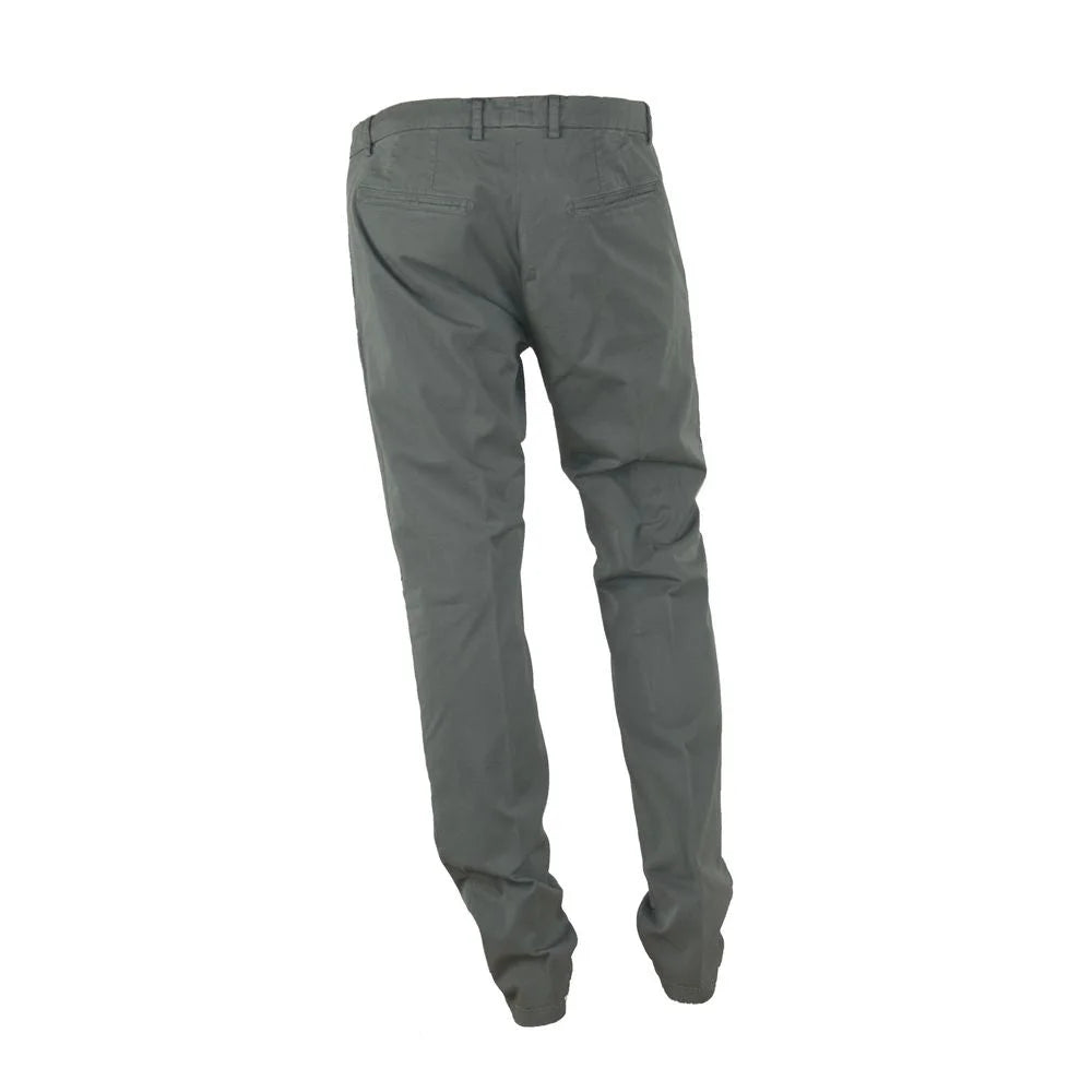 Made in Italy ’Gray Cotton Men Trouser with Italian Craftsmanship’ - IT46 | S - Trousers