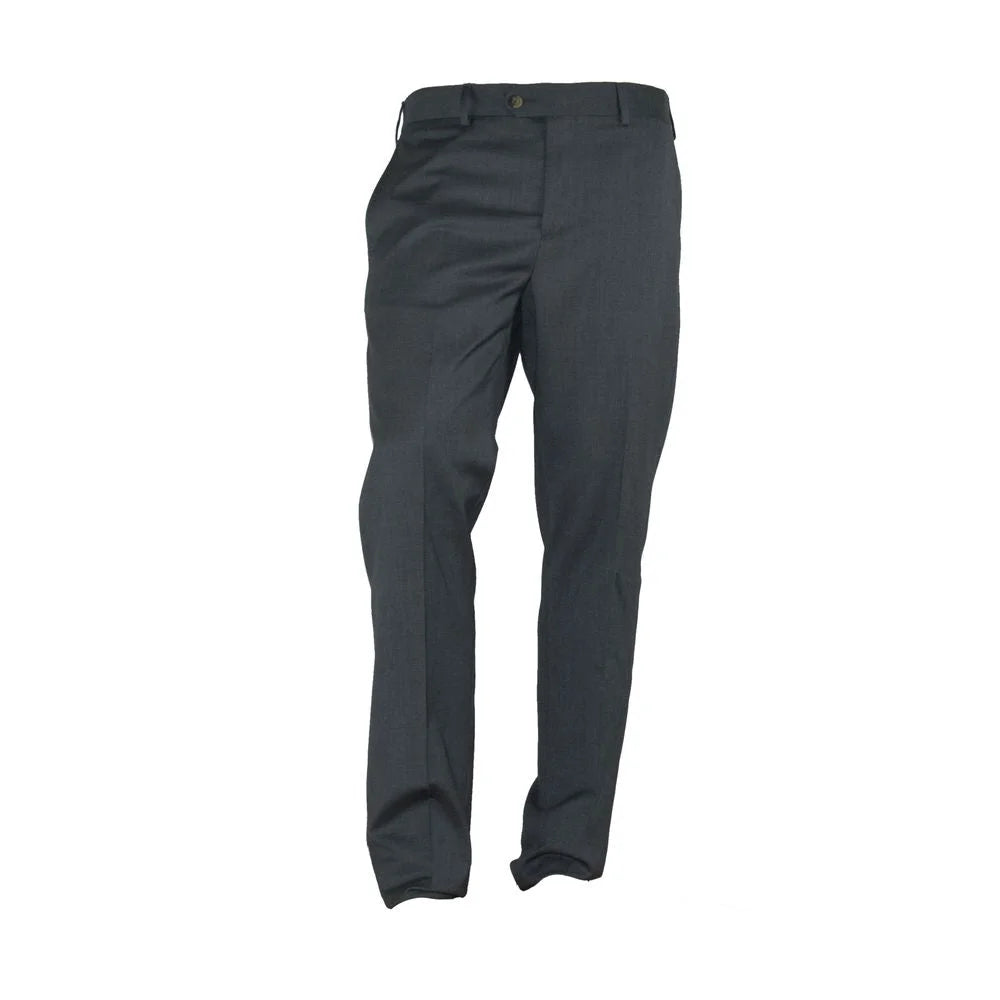 Made in Italy Gray Polyester Men Trousers - Trousers