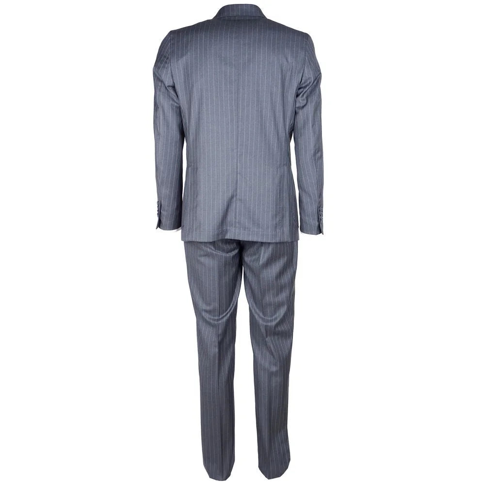 Made in Italy Gray Wool Men’s Suit - IT52 | XL - Suits