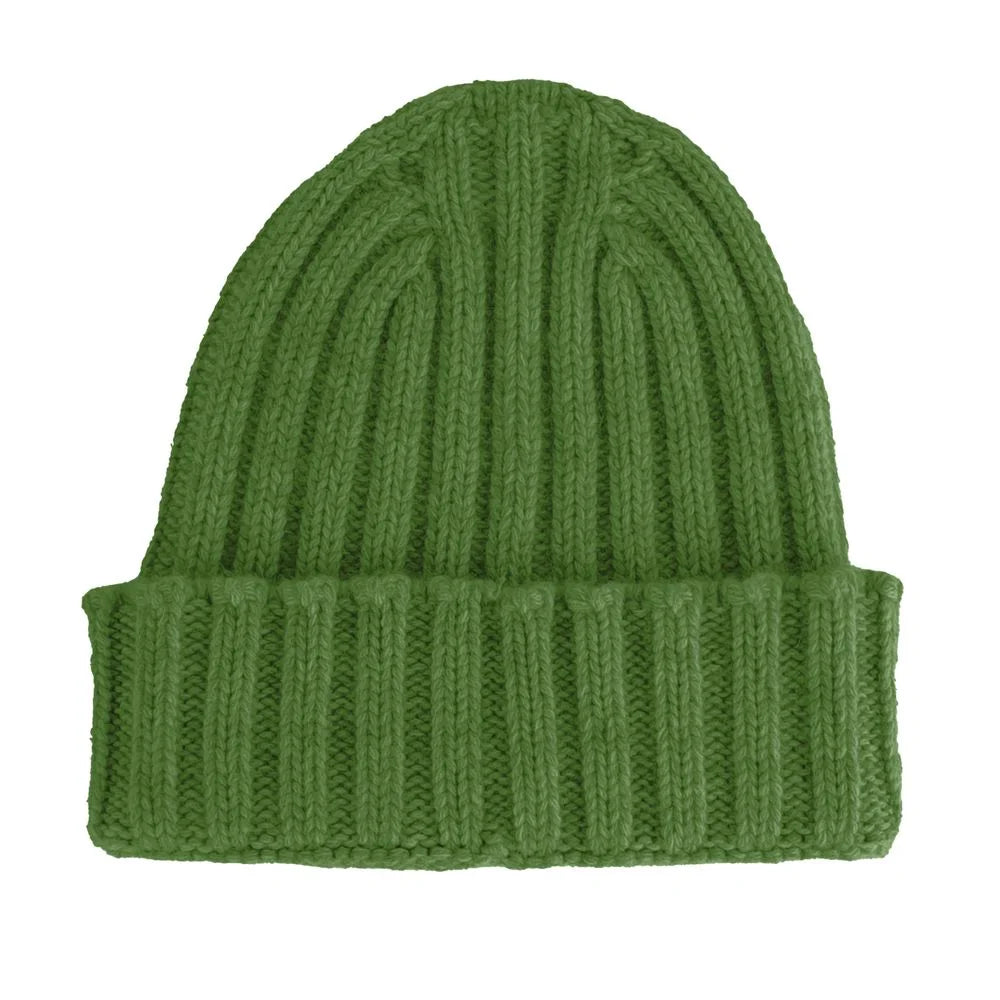 Made in Italy Green Cashmere Hat - UNI - Beanies