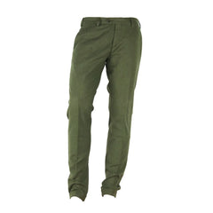 Made in Italy Green Cotton Men Pant - Trousers