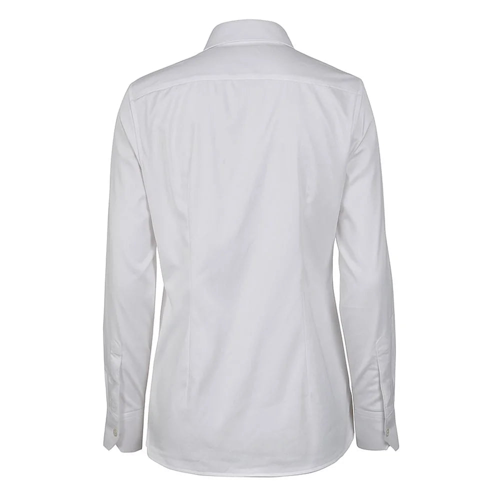 Made in Italy White Cotton Women’s Shirt - XL