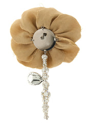 Magda Butrym Beige Brass Earrings - One Size