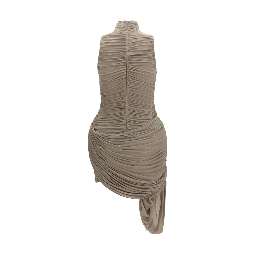 Magda Butrym Beige Copper Cocktail Dress - IT36 | XS