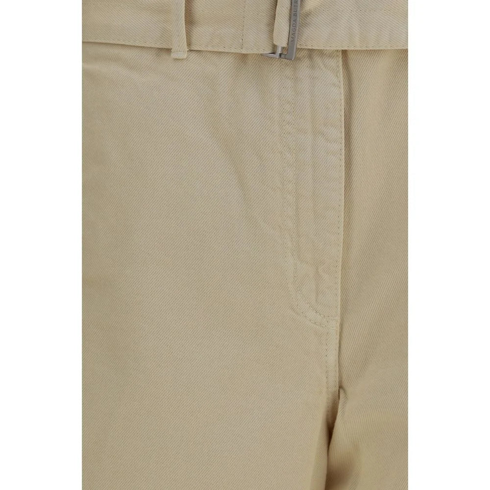 Magda Butrym Beige Cotton Casual Pants - IT36 | XS