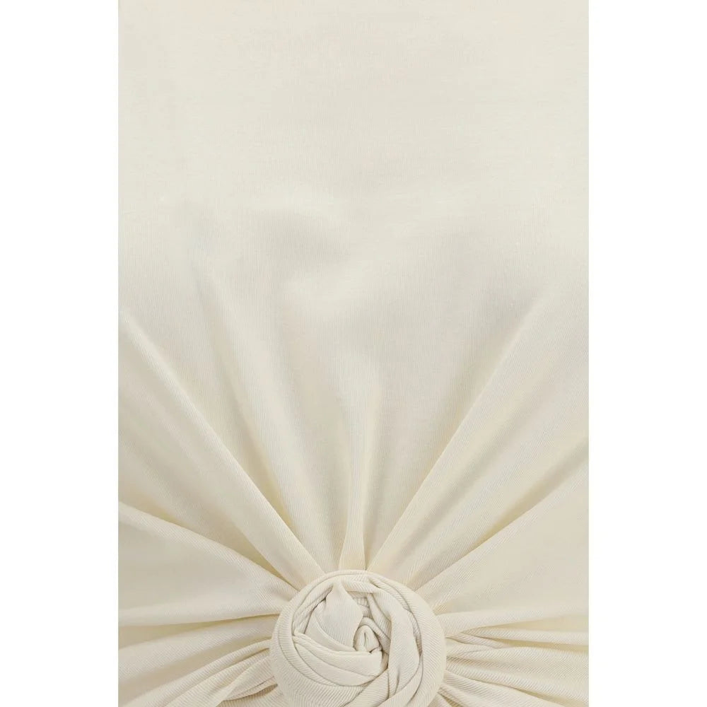 Magda Butrym Beige Cotton Sleeveles T-Shirt - IT38 | S
