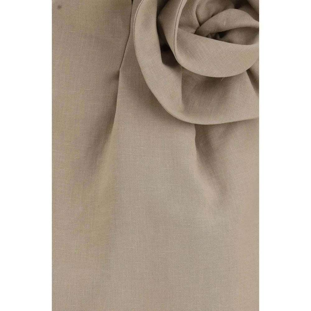 Magda Butrym Beige Linen Mini Skirt - IT38 | S