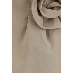 Magda Butrym Beige Linen Mini Skirt - IT38 | S