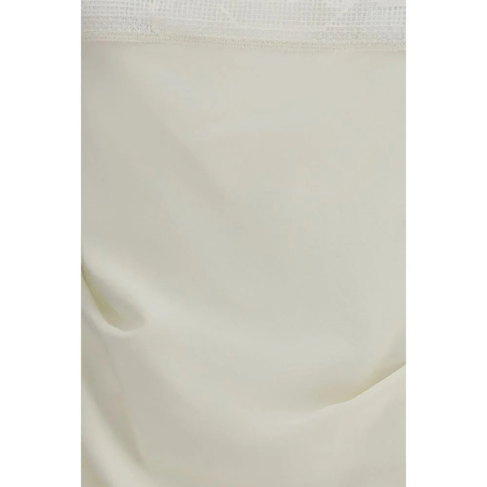 Magda Butrym Beige Silk Top - IT36 | XS