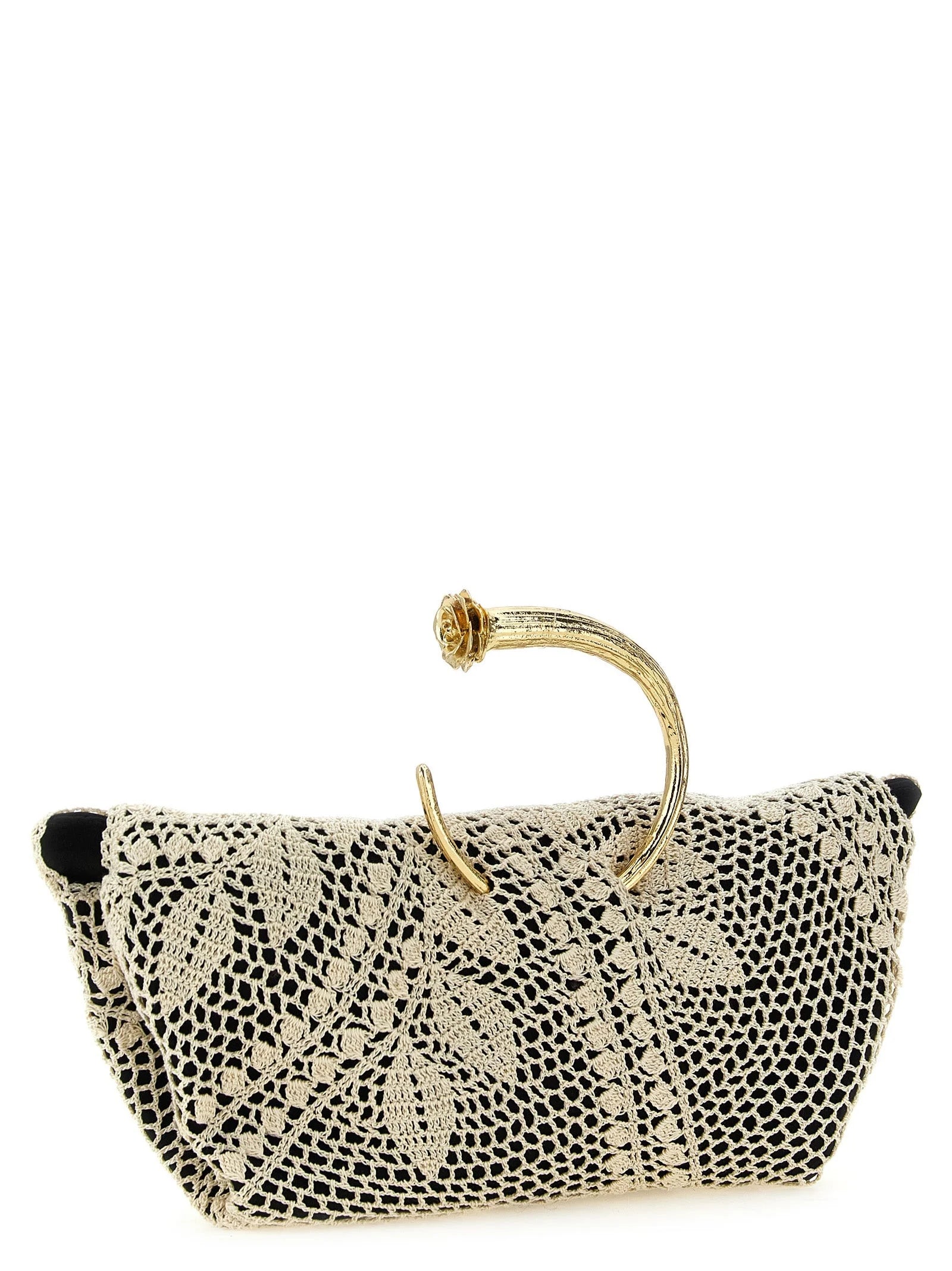Magda Butrym Bicolor Silk Clutch Bag