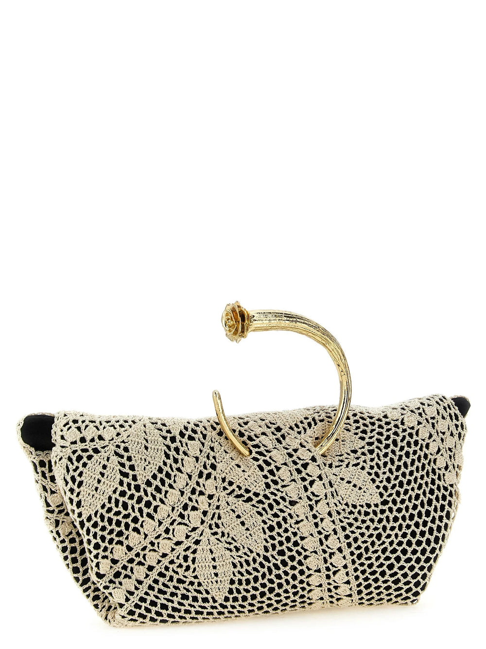 Magda Butrym Bicolor Silk Clutch Bag