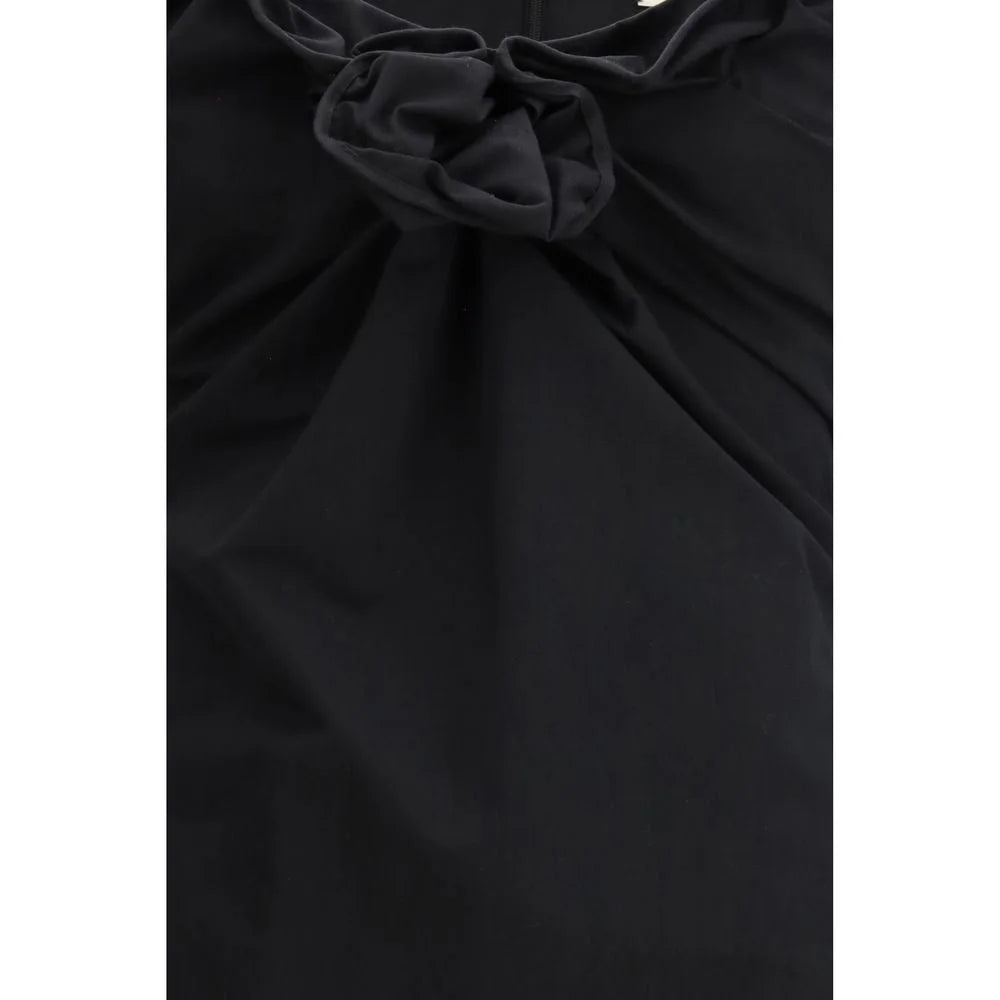 Magda Butrym Black Cotton Casual Dress