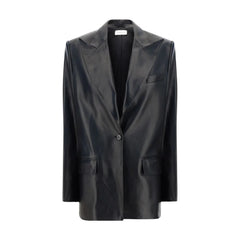 Magda Butrym Black Leather Jacket - IT36 | XS