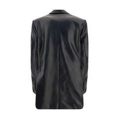 Magda Butrym Black Leather Jacket - IT36 | XS