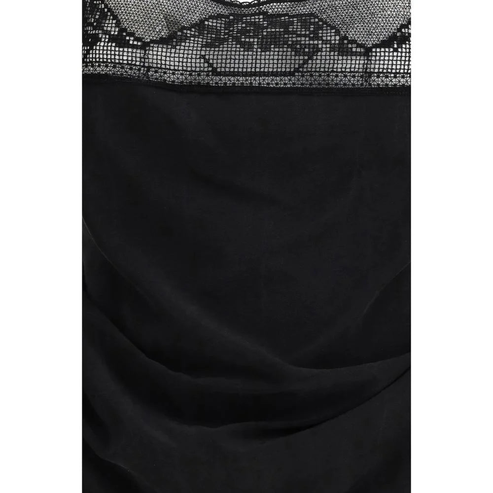 Magda Butrym Black Silk Top