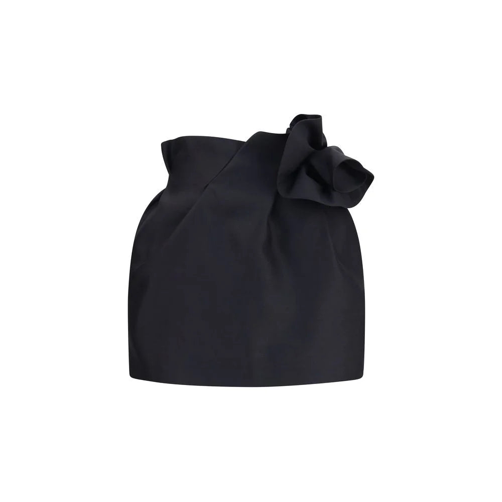 Magda Butrym Black Wool Oves Aries Mini Skirt