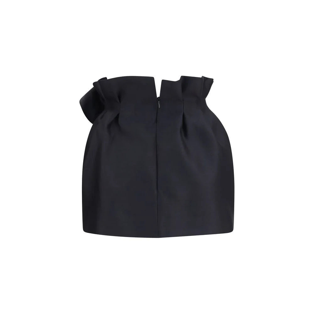 Magda Butrym Black Wool Oves Aries Mini Skirt