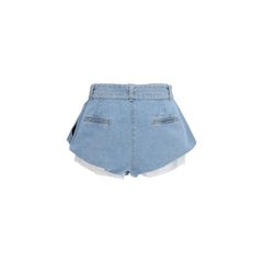 Magda Butrym Blue Cotton Bermuda Shorts - IT38 | S