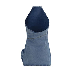 Magda Butrym Blue Cotton Casual Dress - IT36 | XS