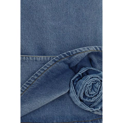 Magda Butrym Blue Cotton Casual Dress - IT36 | XS