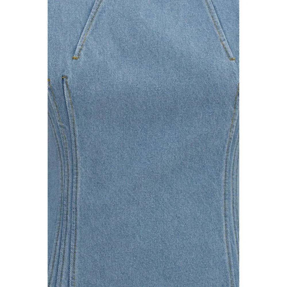 Magda Butrym Blue Cotton Casual Dress - IT38 | S