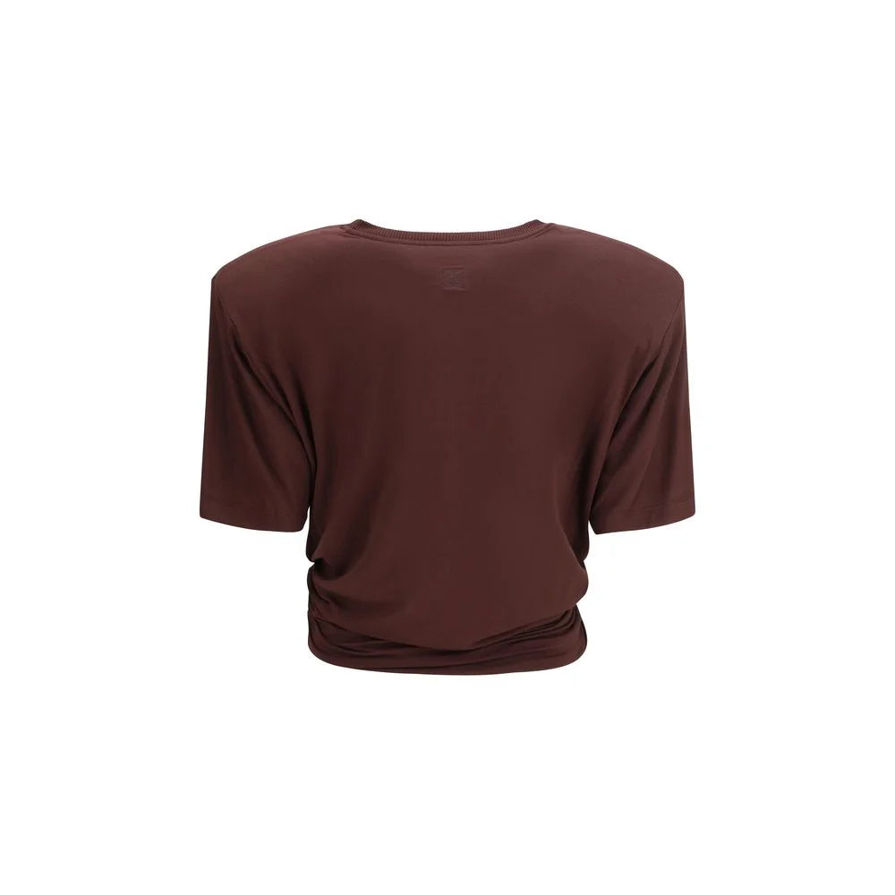Magda Butrym Brown Copper T-Shirt - IT36 | XS