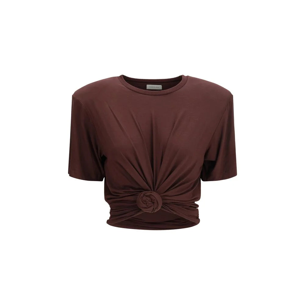 Magda Butrym Brown Copper T-Shirt - IT36 | XS
