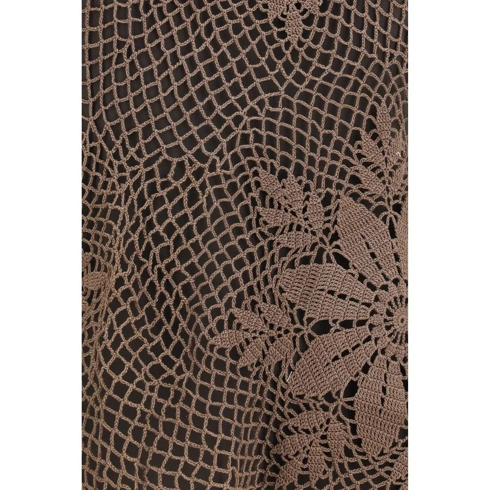 Magda Butrym Brown Cotton Blouse - IT40 | M