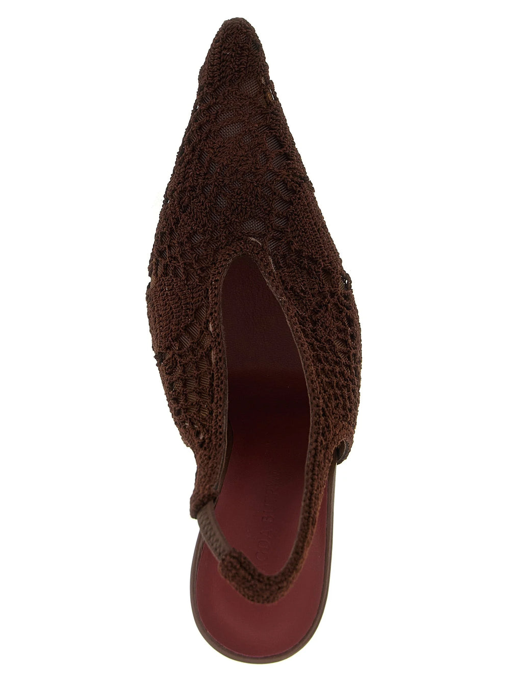 Magda Butrym Brown Cotton High Heel Pumps