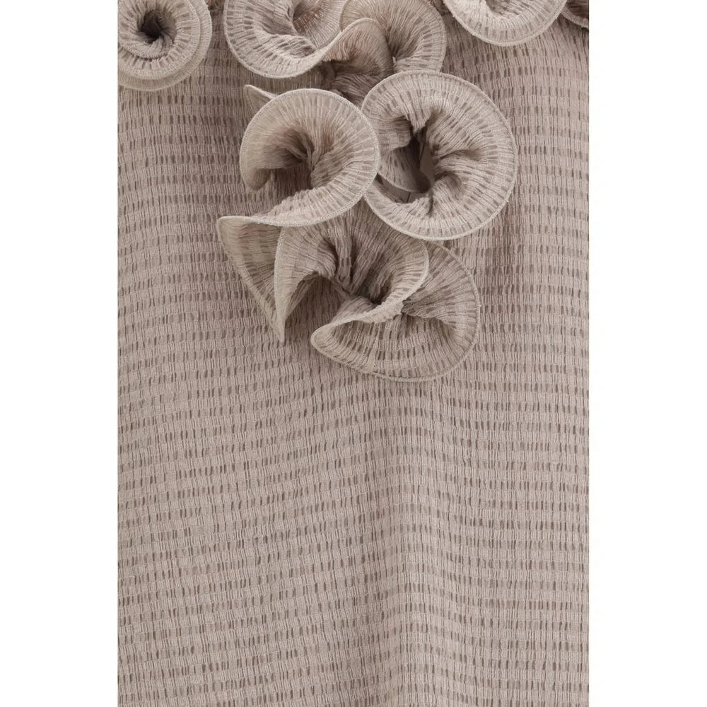 Magda Butrym Brown Lyocell Casual Dress - IT36 | XS